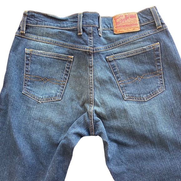 LUCKY BRAND Dungarees Boot Cut Jeans Size 10/30 - Picture 5 of 11
